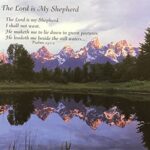 THE LORD IS MY SHEPHERD ( PSALMS 23:1-2 ) - 8x10 Inch