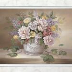 FLORAL BOUQUET WITH LEAVES I - 8x10 Inch