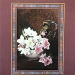 PINK & WHITE AZALEAS - 8x10 Inch