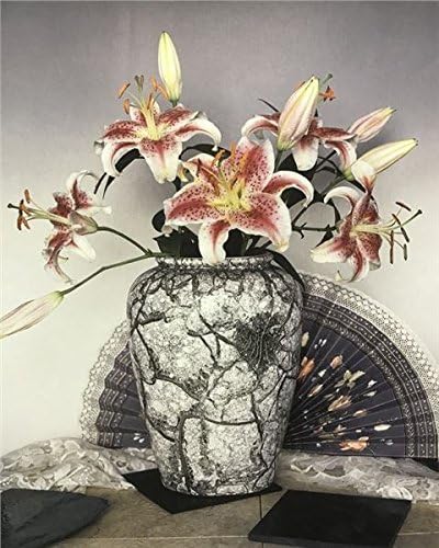 img1 GREY MARBLE VASE - 8x10 Inch - Image 1