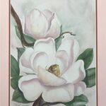 PINK MAGNOLIA BRANCH II - 8x10 Inch