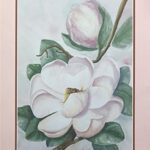 PINK MAGNOLIA BRANCH I - 8x10 Inch
