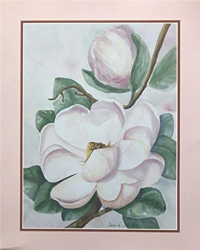 img1 PINK MAGNOLIA BRANCH I - 8x10 Inch - Image 1