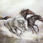 HORSES I - 8x10 Inch