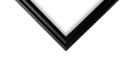 White Matted, Black Picture Frame - 0.75 Inch - Image 2