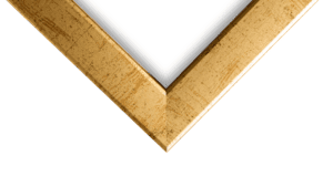 White Matted, Antique Gold Picture Frame - 1 Inch - Image 3