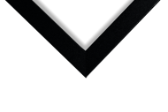 White Matted, Black Picture Frame - 1 Inch - Image 3