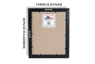 White Matted, Distressed Oak Picture Frame - 1 Inch - Image 4