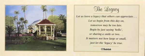 THE LEGACY - 8x20 Inch