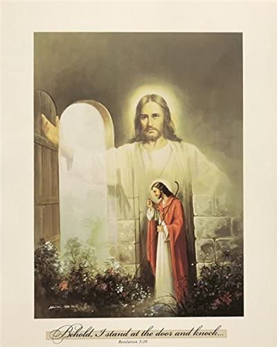 img51 BEHOLD, I STAND AT THE DOOR & KNOCK - 8x10 Inch - Image 1