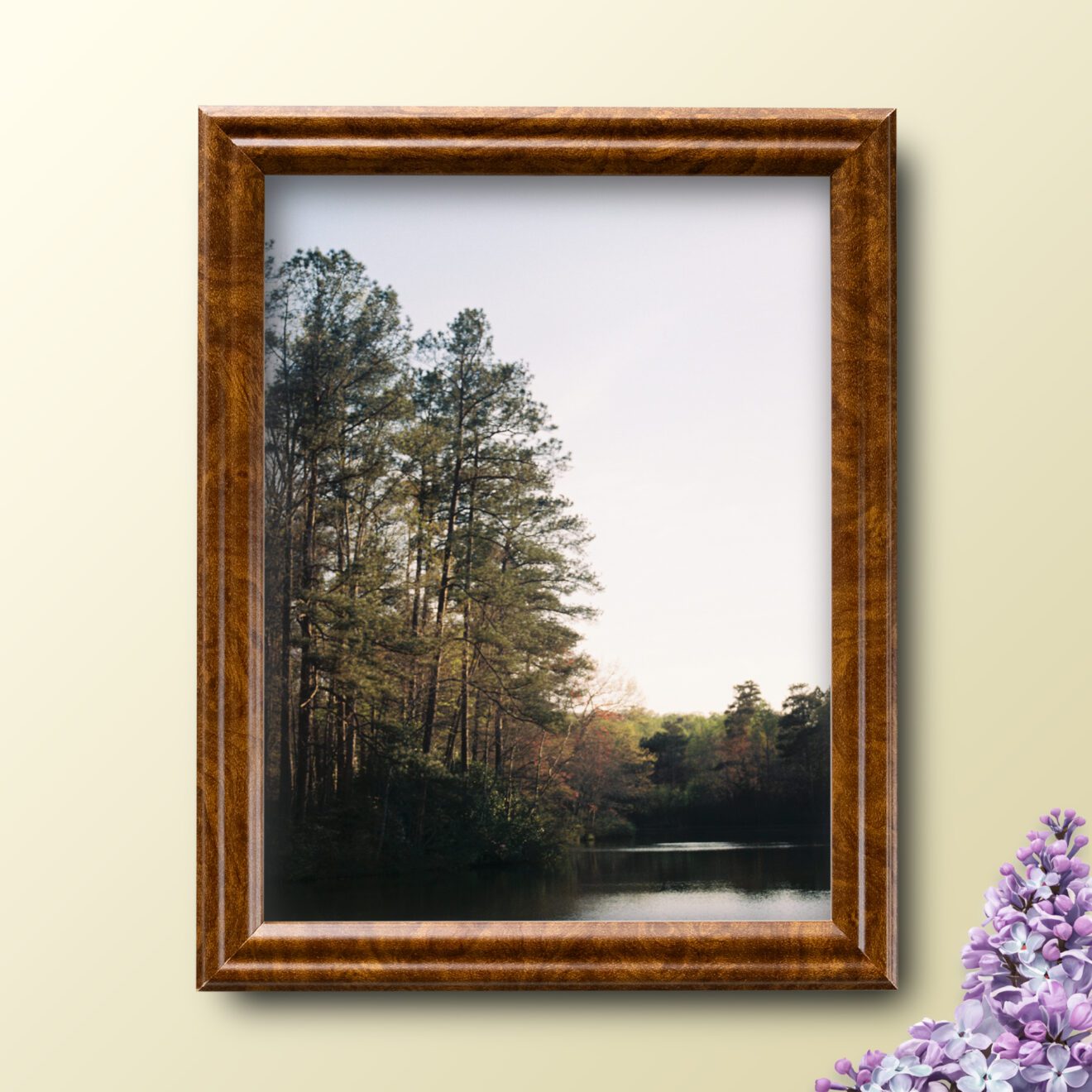 Brown Burl .75" Solid Wood Picture Frame - Image 3