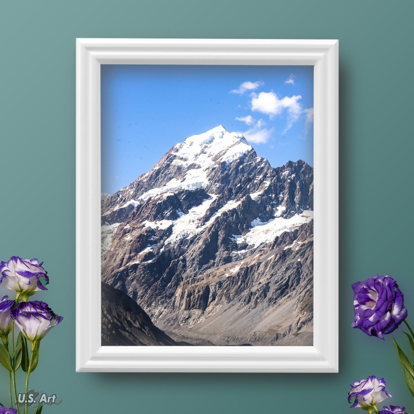_75White_3 White .75" Solid Wood Picture Frame - Image 3