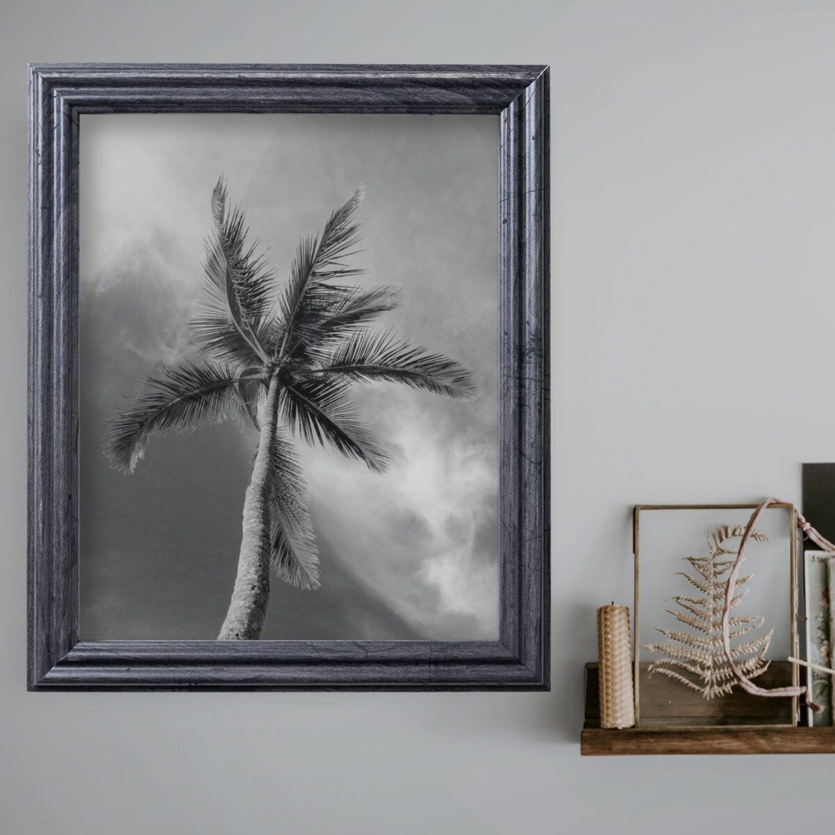 75_DISTGRY Charcoal Gray .75" Solid Wood Picture Frame - Image 3