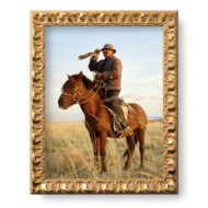 Horseshoe Pattern Gold Frame .9 Inch Decorative Rustic Art Frame Western Photo Display Vintage Wall Decor Gifts by US Art Frames - Image 3