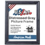 Charcoal Gray .75" Solid Wood Picture Frame
