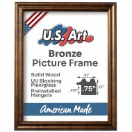 .75" Custom Solid Wood Frame for Wall Art 15+ Colors with Preinstalled Hangers & UV-blocking Plexiglass - Image 6