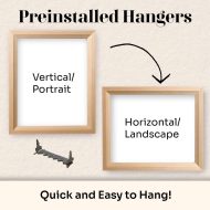 Vintage Rustic Bronze 8x10 Frame Matted to 5x7 for Wall Solid Wood Picture Frame with UV Blocking Plexiglass and Preinstalled Hangers - Image 7