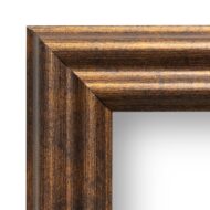 Vintage Rustic Bronze 8x10 Frame Matted to 5x7 for Wall Solid Wood Picture Frame with UV Blocking Plexiglass and Preinstalled Hangers - Image 4