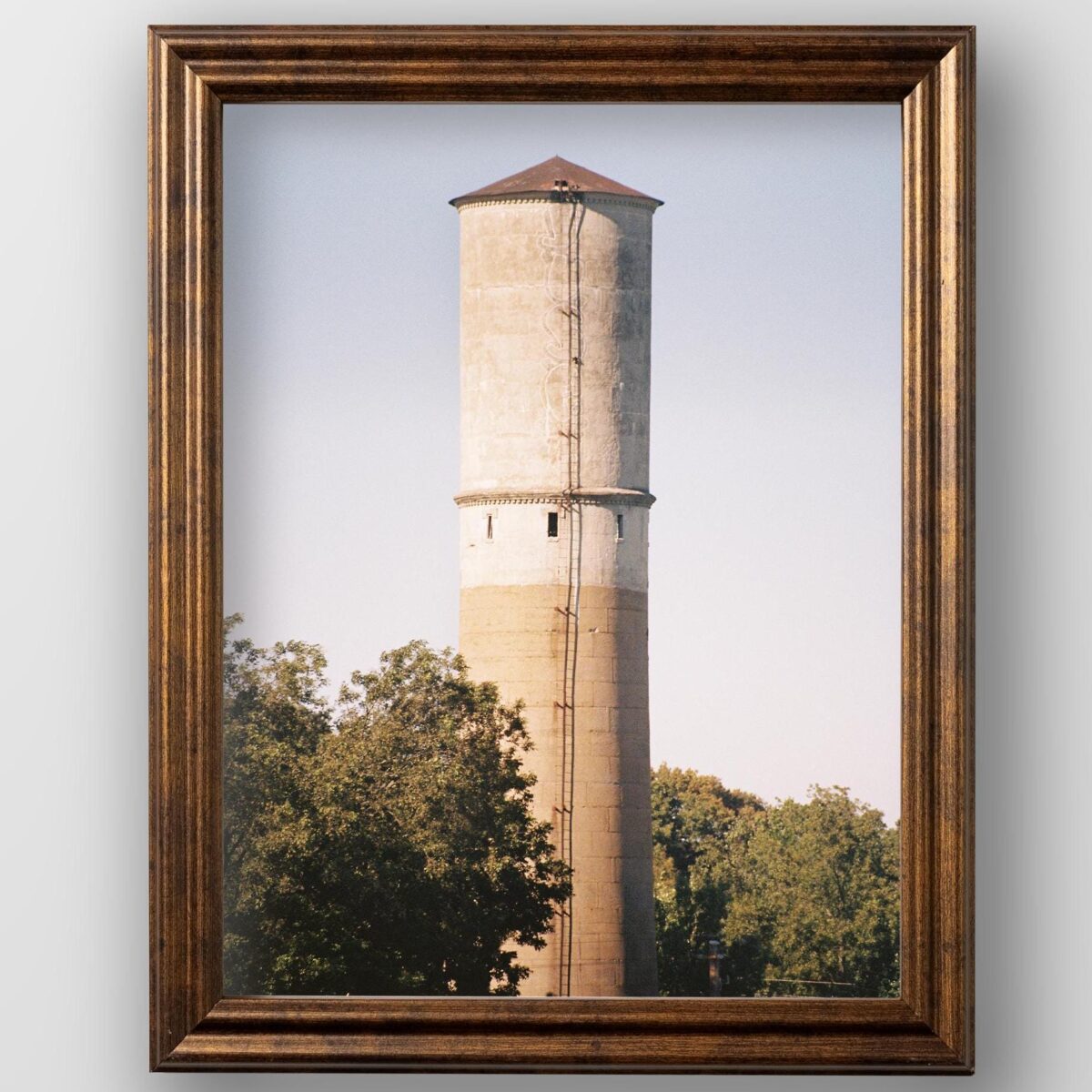 il_fullxfull.6459213275_g9nw.jpg Vintage Rustic Bronze 8x10 Frame Matted to 5x7 for Wall Solid Wood Picture Frame with UV Blocking Plexiglass and Preinstalled Hangers - Image 3