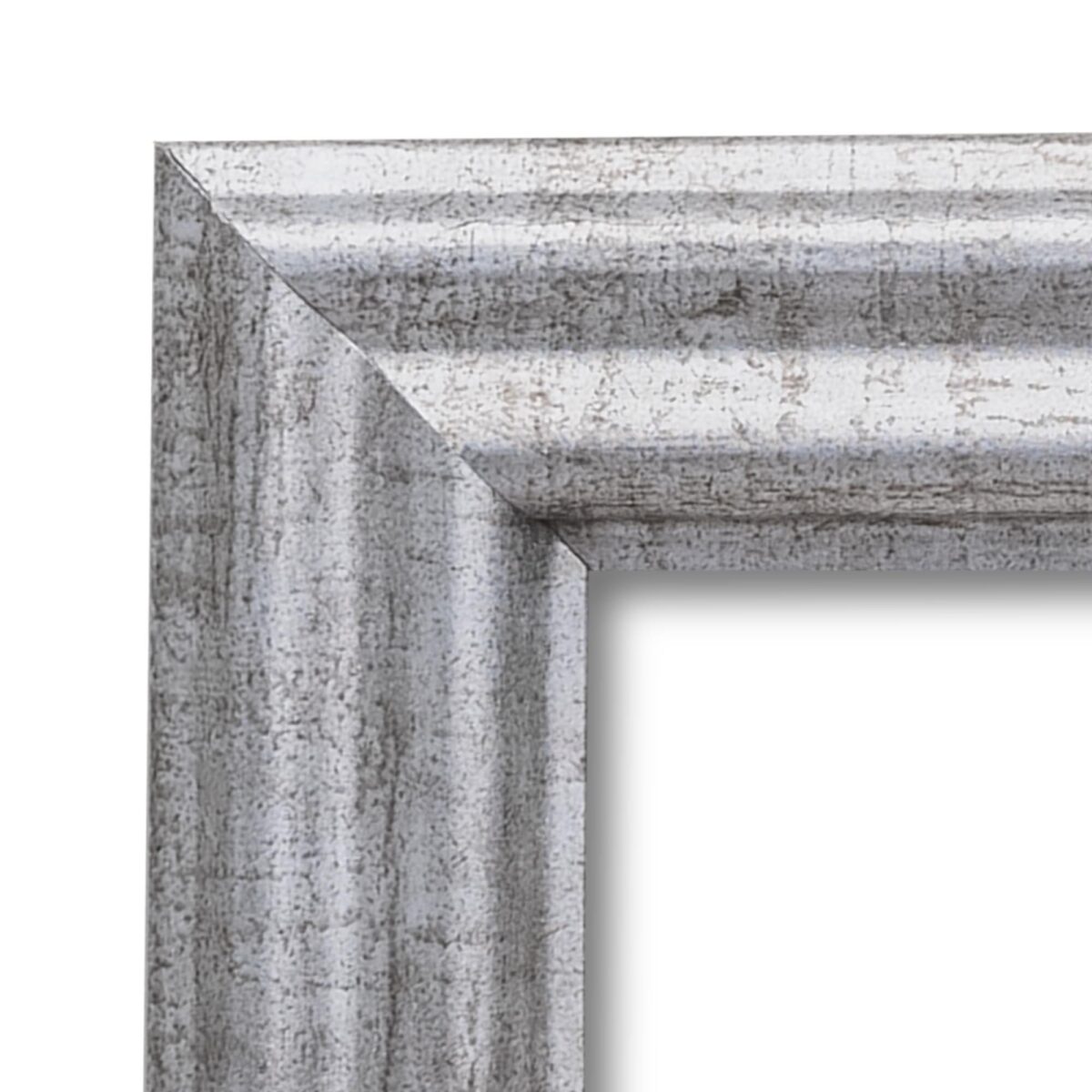 il_fullxfull.6659098191_ga3a.jpg Vintage Antique Silver Picture Frame Solid Wood Distressed Frame with UV Blocking Plexiglass and Preinstalled Hangers for Wall Decor - Image 3