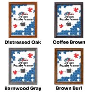 Wooden Frame for Puzzles Handmade Picture Frames in 10+ Colors for Wall Art with UV-Blocking Plexiglass and Preinstalled Hangers USA Made - Image 4