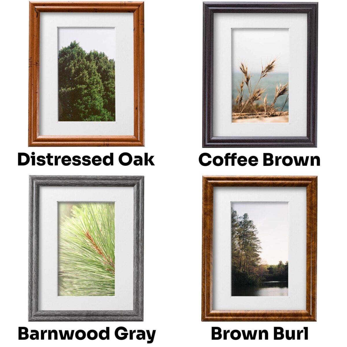 il_fullxfull.6758100833_gh3h.jpg 11x14 Wood Picture Frame Matted to 8x10 in 15+ Colors for Wall Decor, UV Blocking Plexiglass Preinstalled Vertical and Horizontal Hangers - Image 4