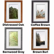11x14 Wood Picture Frame Matted to 8x10 in 15+ Colors for Wall Decor, UV Blocking Plexiglass Preinstalled Vertical and Horizontal Hangers - Image 4
