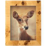 Vintage Rustic Wood Burl Picture Frame Farmhouse Decor Solid Wood Frames with UV Blocking Plexiglass and Preinstalled Hangers for Wall Decor