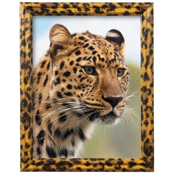 Leopard Print .75" Solid Wood Picture Frame