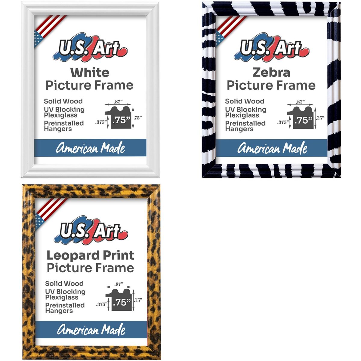 il_fullxfull.6833880586_drcm.jpg Diamond Art Frames, Solid Wood Custom Picture Frames in 15+ Colors for Diamond Art with Preinstalled Hangers &; UV Blocking Plexiglass - Image 6