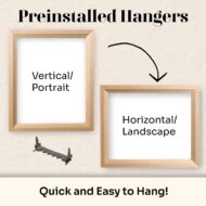 Vintage Rustic Wood Burl Picture Frame Farmhouse Decor Solid Wood Frames with UV Blocking Plexiglass and Preinstalled Hangers for Wall Decor - Image 8