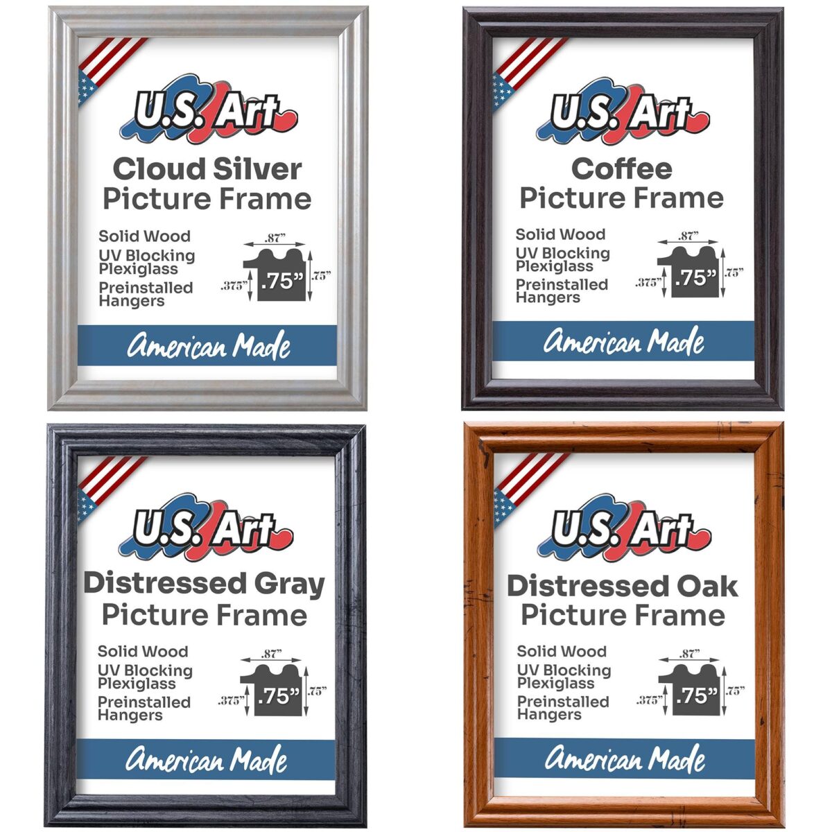 il_fullxfull.6881856269_m9x5.jpg Diamond Art Frames, Solid Wood Custom Picture Frames in 15+ Colors for Diamond Art with Preinstalled Hangers &; UV Blocking Plexiglass - Image 4