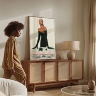 Ivy by Gerald Ivey, Alpha Kappa Alpha AKA Sorority Art Print, 1908 Pink and Green, 24x36 Print Poster for HBCU Graduate, Gifts for Sister - Image 3