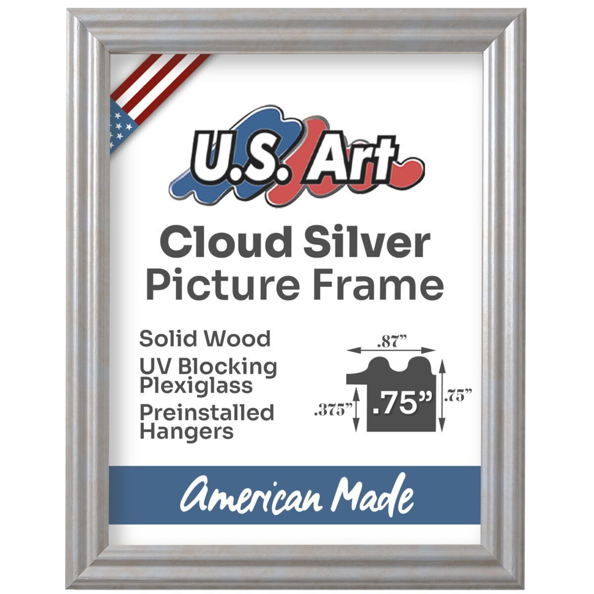 Made to Measure Frame Custom Frame Solid Wood Custom Size Frame for Wall Art 15+ Colors with Preinstalled Hangers & UV-blocking Plexiglass - Image 9