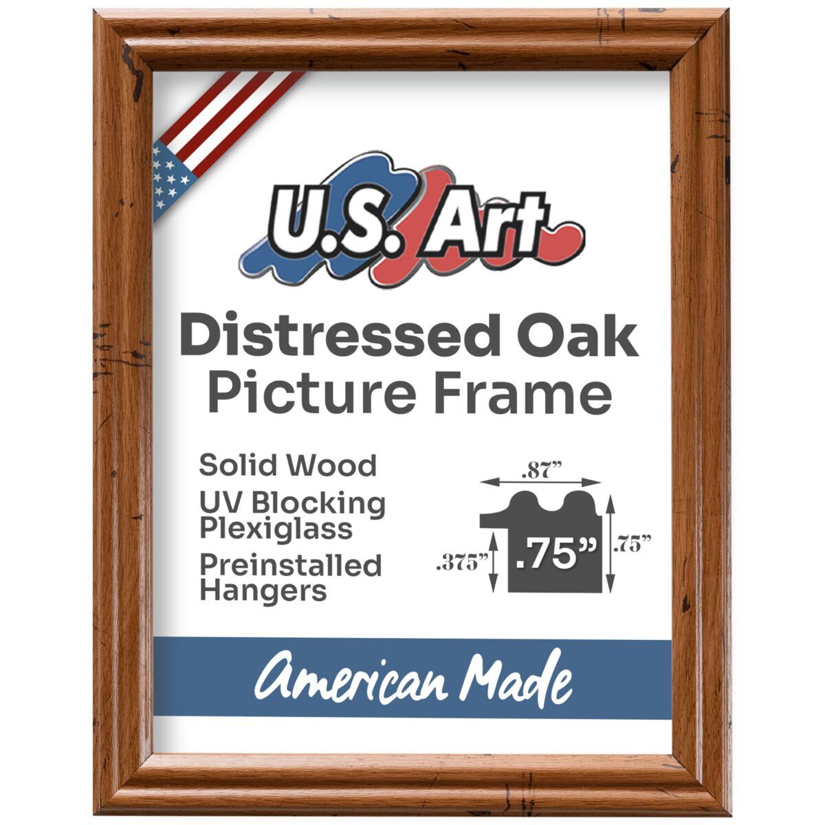 Made to Measure Frame Custom Frame Solid Wood Custom Size Frame for Wall Art 15+ Colors with Preinstalled Hangers & UV-blocking Plexiglass - Image 13