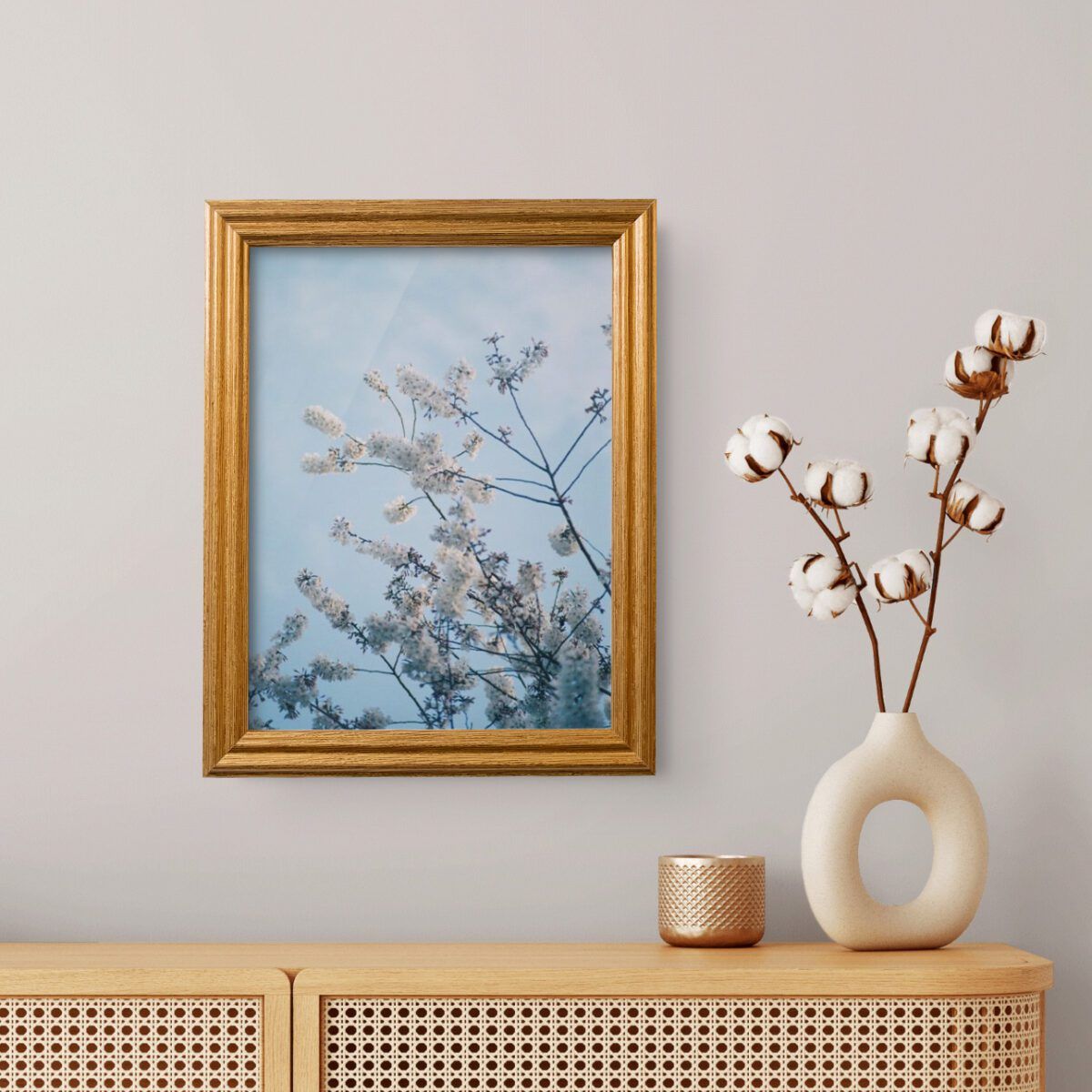 Honey Gold .75" Solid Wood Picture Frame - Image 4