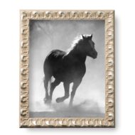 Horseshoe Silver Picture Frame .9 Inch Silver Decorative Wall Frame Vintage Horseshoe Design Classic Silver Photo Frame