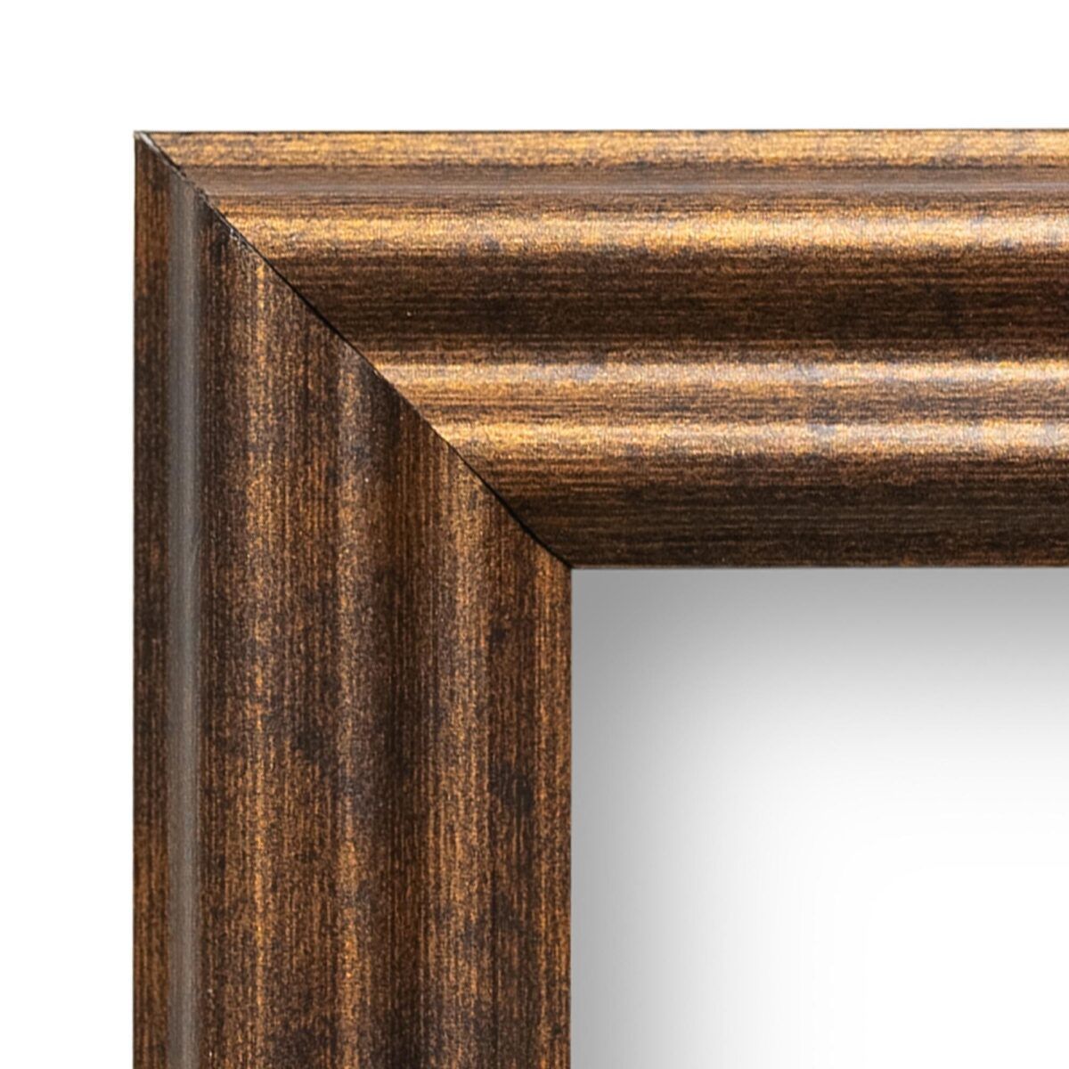 Vintage Rustic Bronze 8x10 Frame Matted to 5x7 for Wall Solid Wood Picture Frame with UV Blocking Plexiglass and Preinstalled Hangers - Image 4