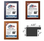 Custom 1.25" Flat Frames with Preinstalled Hangers and UV-blocking Plexiglass in 10+ Colors - Image 4