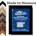 Custom 1.25" Flat Frames with Preinstalled Hangers and UV-blocking Plexiglass in 10+ Colors