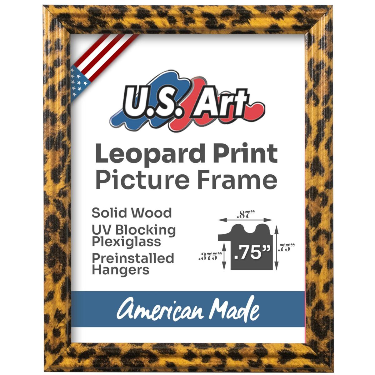 Made to Measure Frame Custom Frame Solid Wood Custom Size Frame for Wall Art 15+ Colors with Preinstalled Hangers & UV-blocking Plexiglass - Image 15
