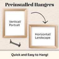 Diamond Art Frames, Solid Wood Custom Picture Frames in 15+ Colors for Diamond Art with Preinstalled Hangers & UV Blocking Plexiglass - Image 9