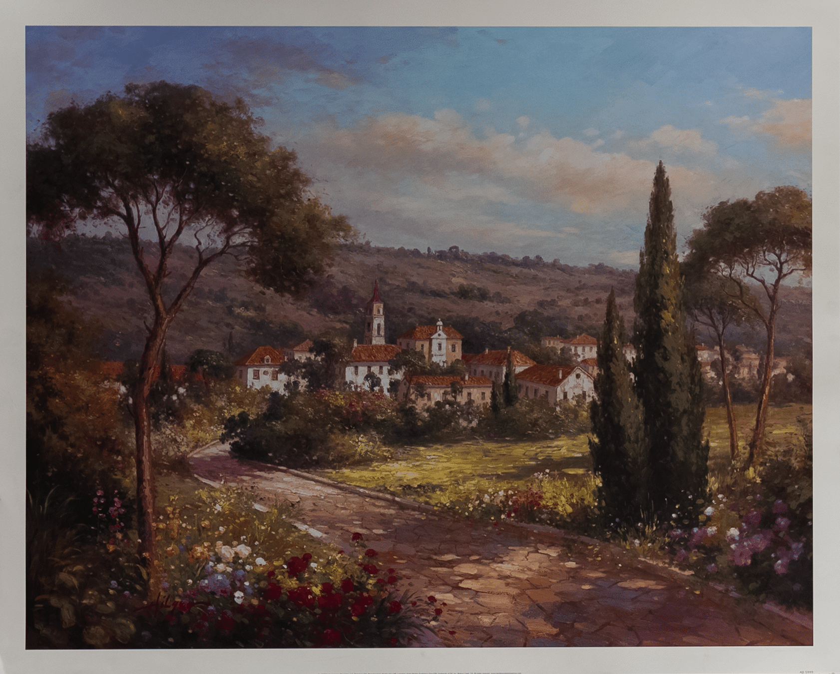 A Garden View by Hilger, Art Poster Print for Wall, Home Decor