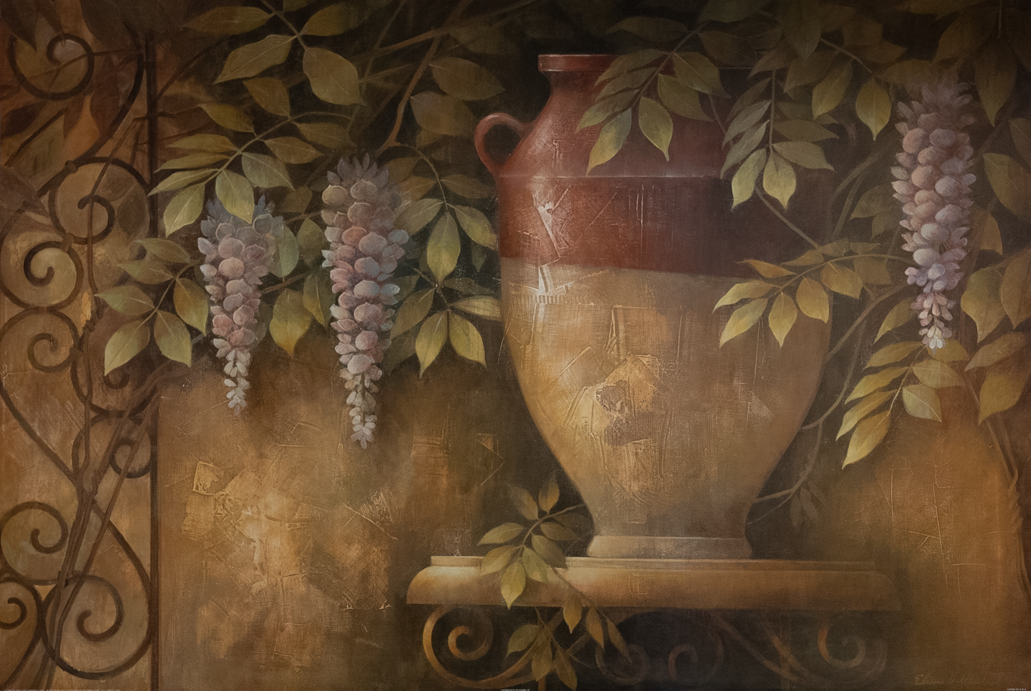 Affresco Di Fiore I by Vollherst, Art Poster Print for Wall, Home Decor