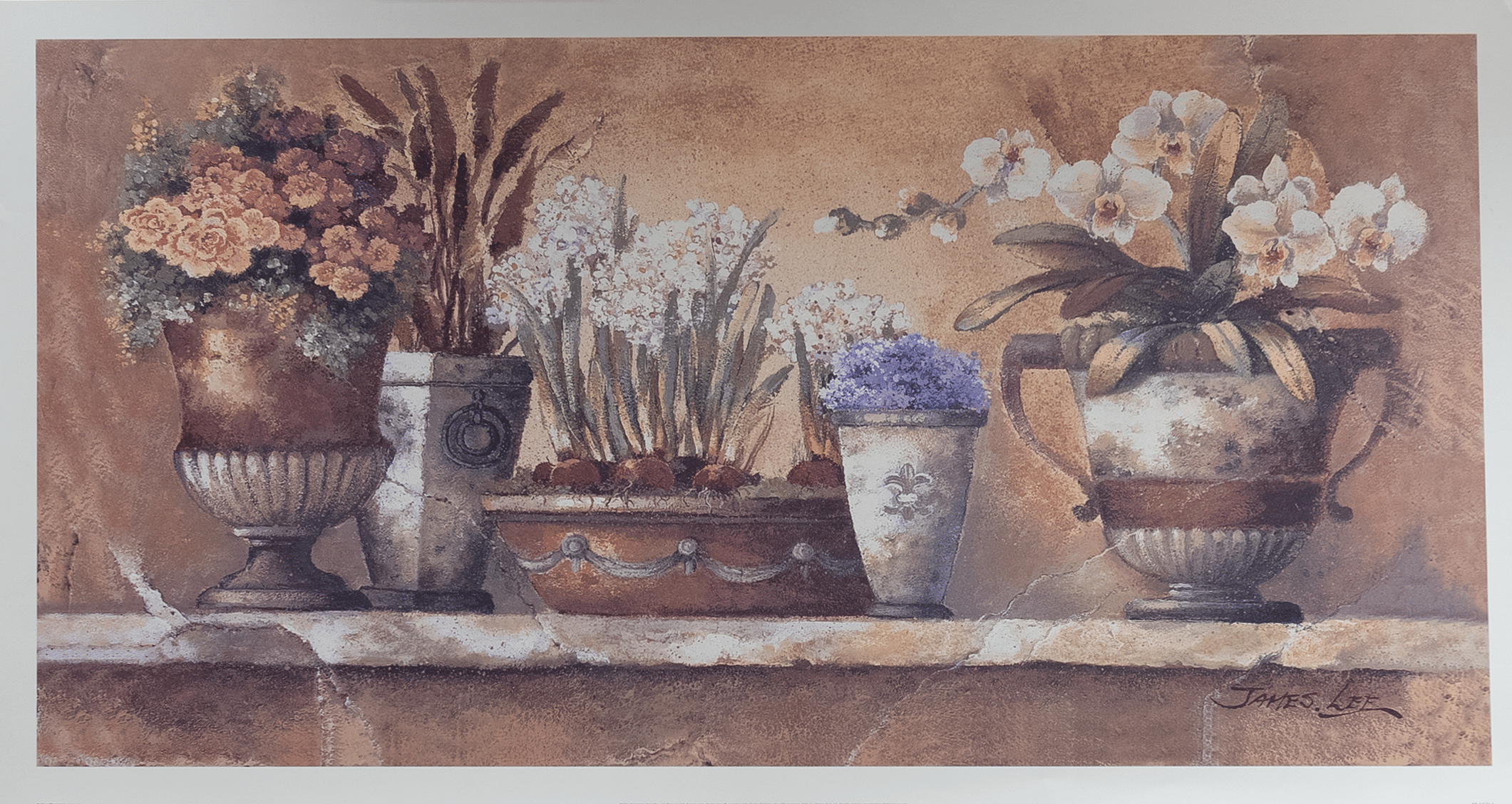 Antique Blossoms by Lec, Art Poster Print for Wall, Home Decor - Image 1
