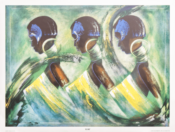 As One by Gerald Ivey, Art Poster Print for Wall, Home Decor