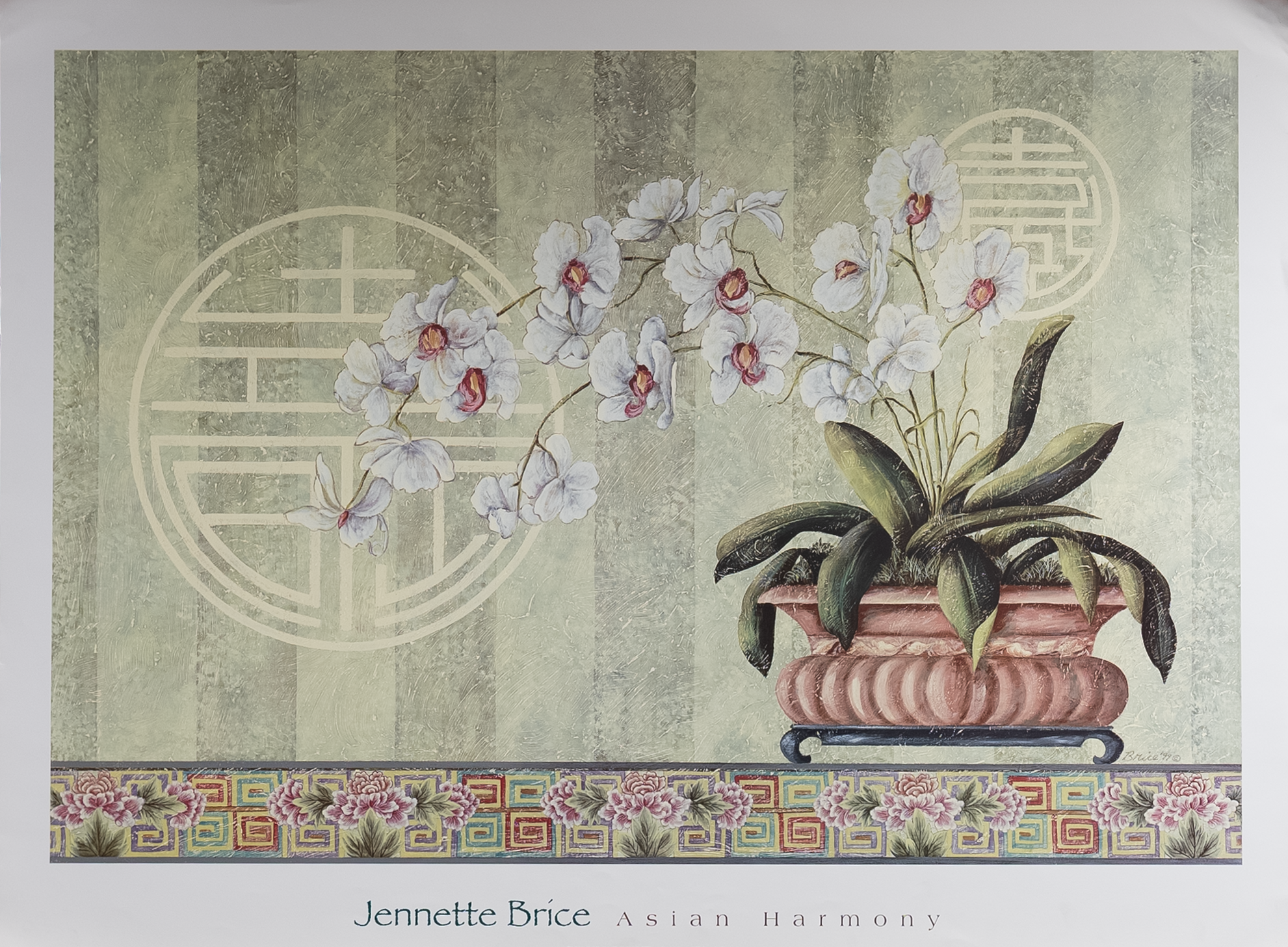 Asian Harmony by Brice, Art Poster Print for Wall, Home Decor