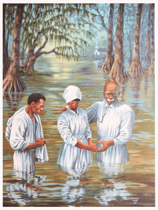 Baptism art print by Janice Hues