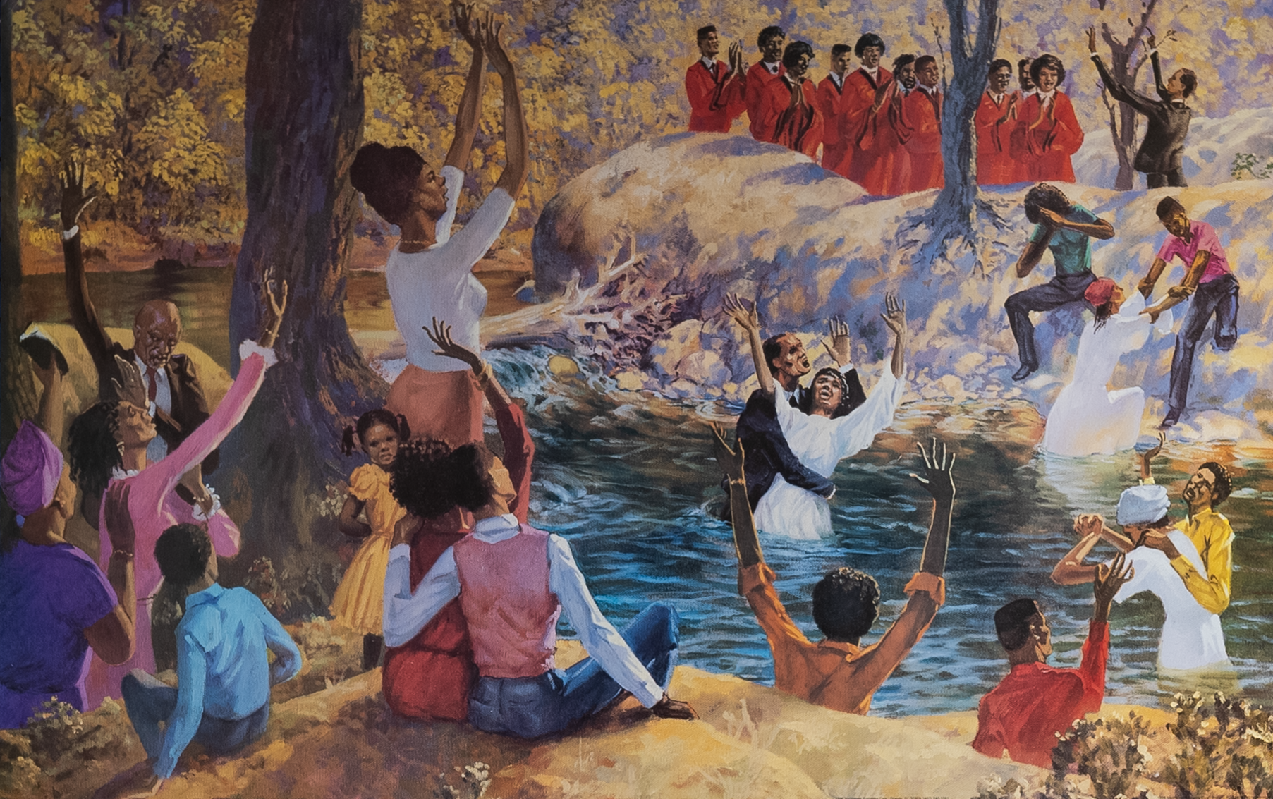 Baptism, Art Poster Print for Wall, Home Decor