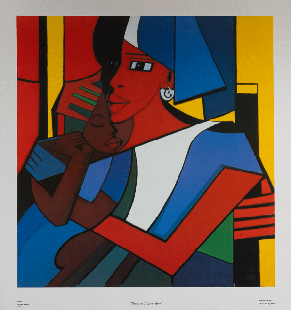Because I Love You by Allen, Art Poster Print for Wall, Home Decor
